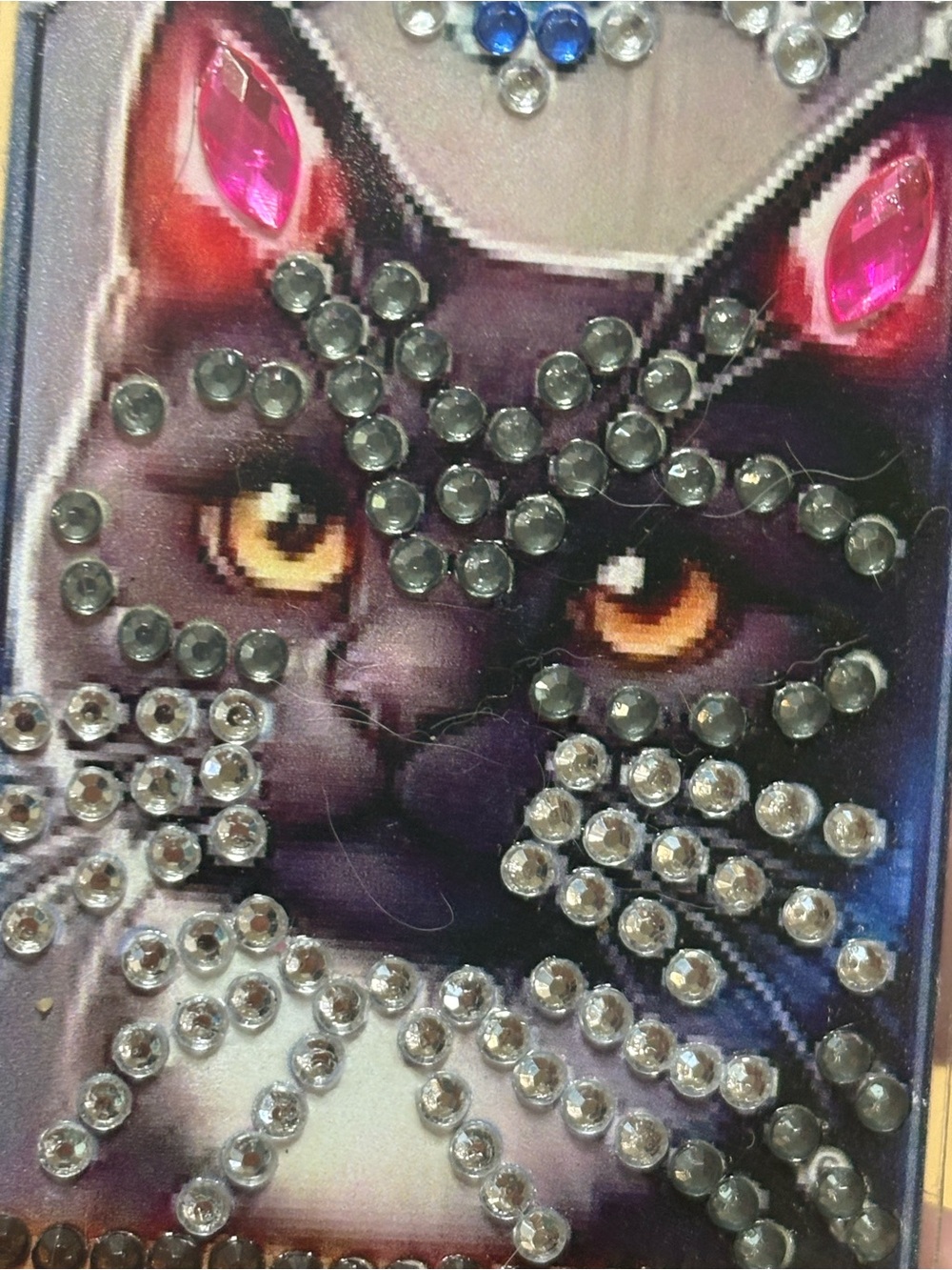 Gorgeous Tuxedo Cat Diamond Art Bookmark
